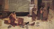 John William Waterhouse The Favourites of the Emperor Honorius oil painting reproduction